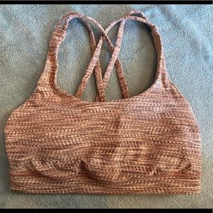 Lululemon size 6 bra light pink and purple